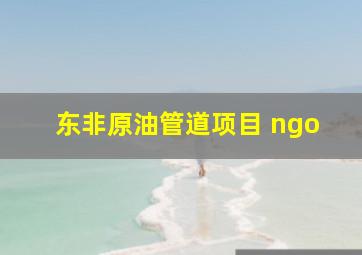 东非原油管道项目 ngo